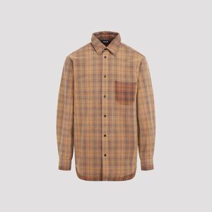 EGONLAB Plaid Long-Sleeve Shirt Men YELLOW & ORANGE Shirts